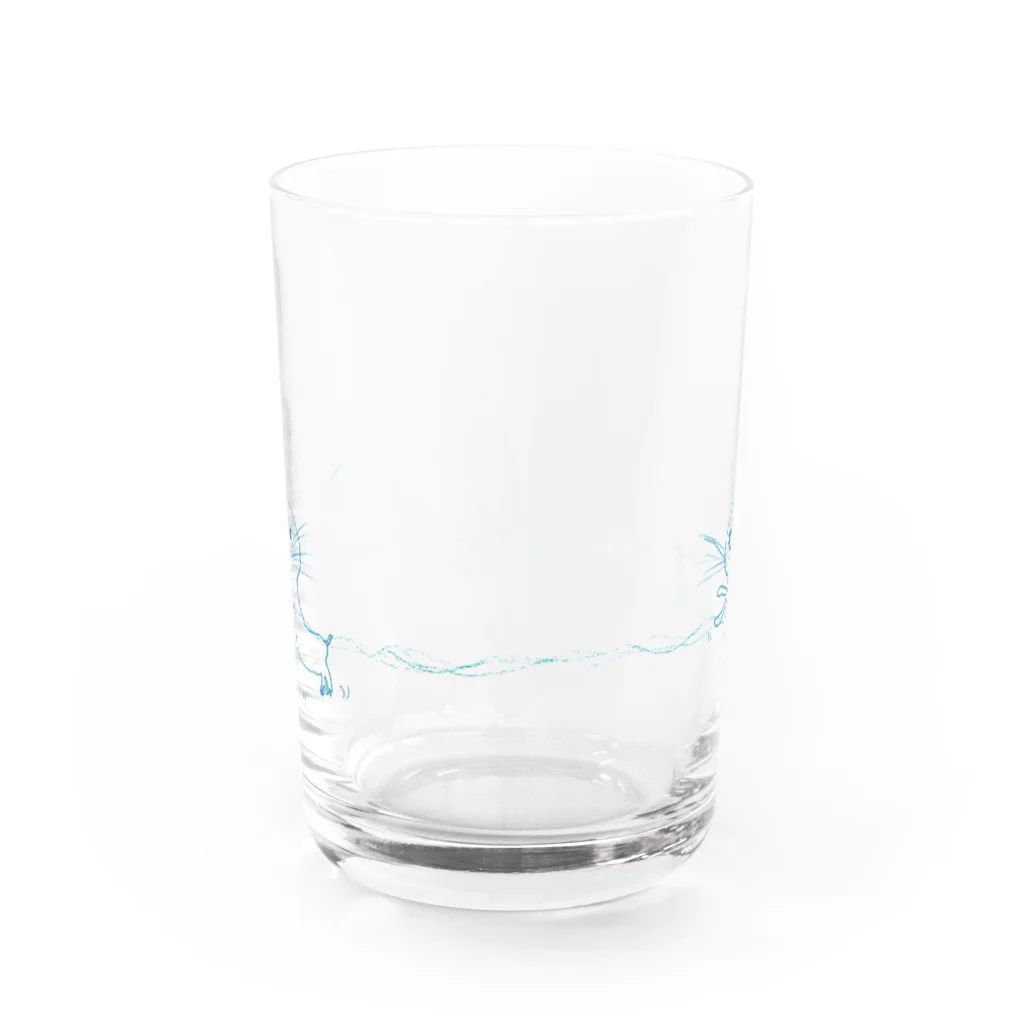 「いろはのいろ」アイテムショップのアザラシグラス Water Glass :back