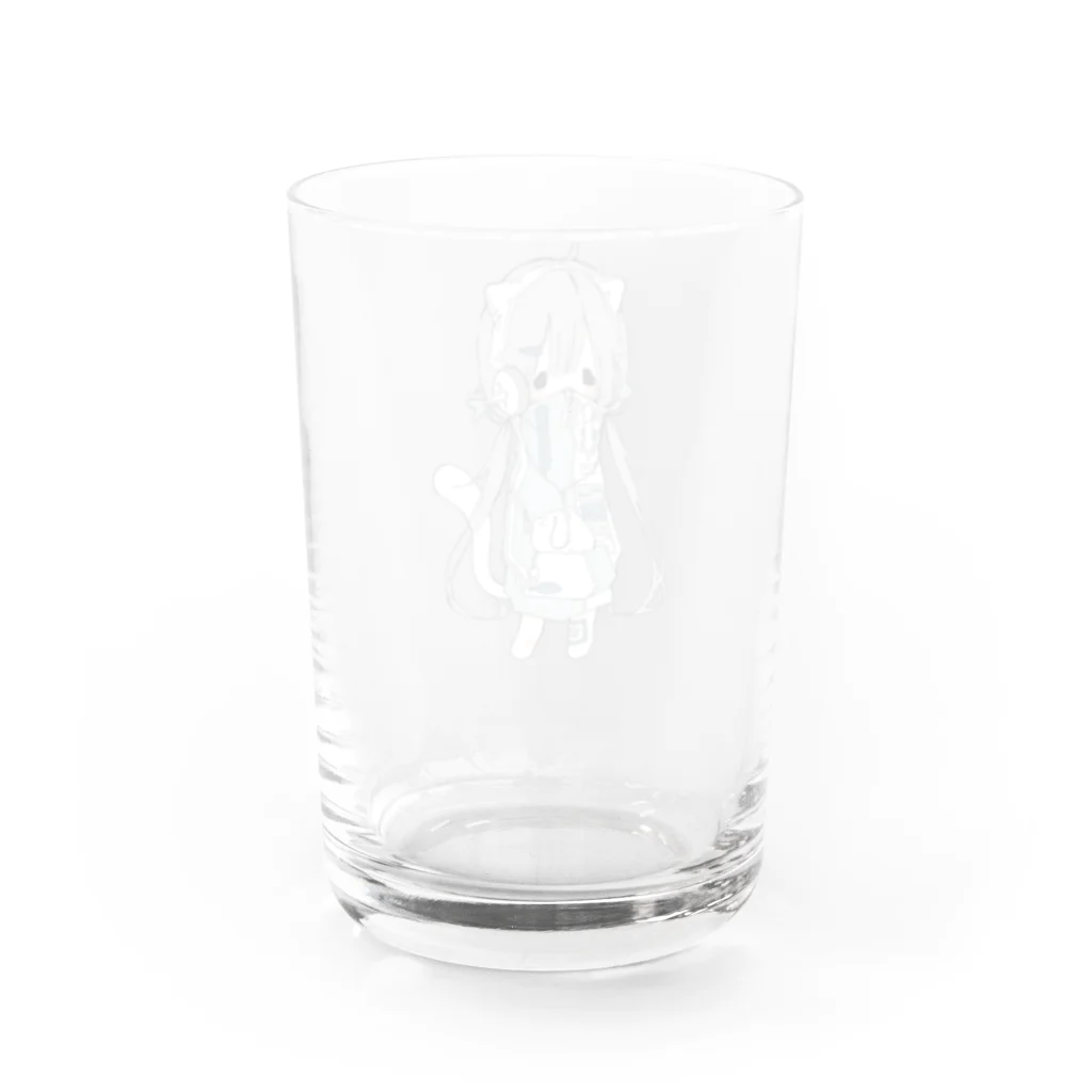 てふてふの館のメカニックねこ Water Glass :back