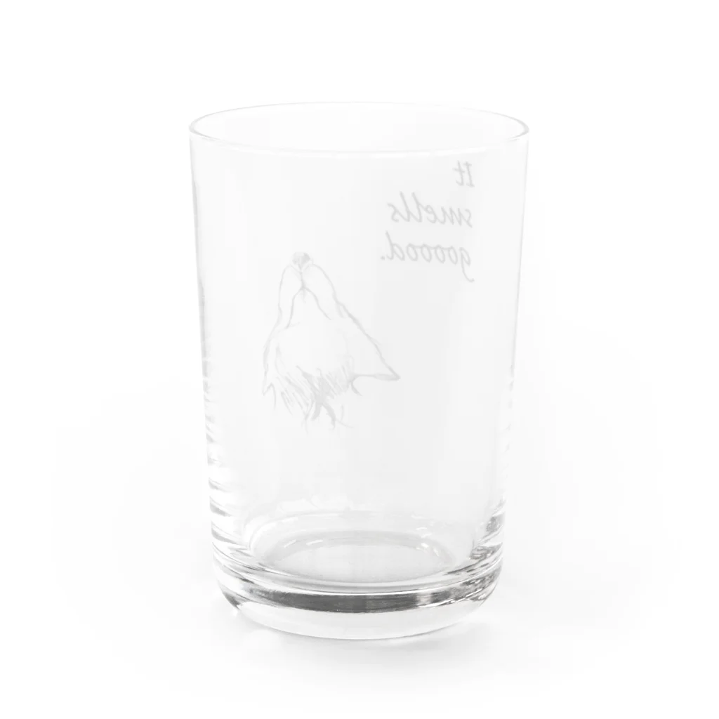 くろの時間の裏っかわ Water Glass :back