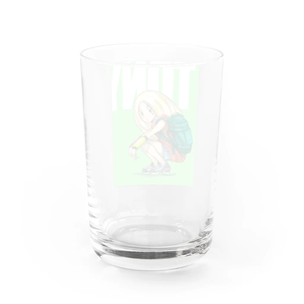 nekoのグッズスタジオの緑のトッコちゃん Water Glass :back