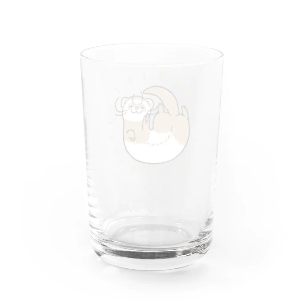 M&Bworksたかむらすずなのいたち仏さま　バタースコッチ Water Glass :back