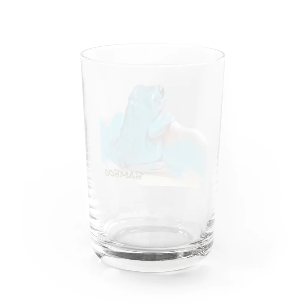 ケロンパス商店🐸🐢の黄昏バンブー Water Glass :back