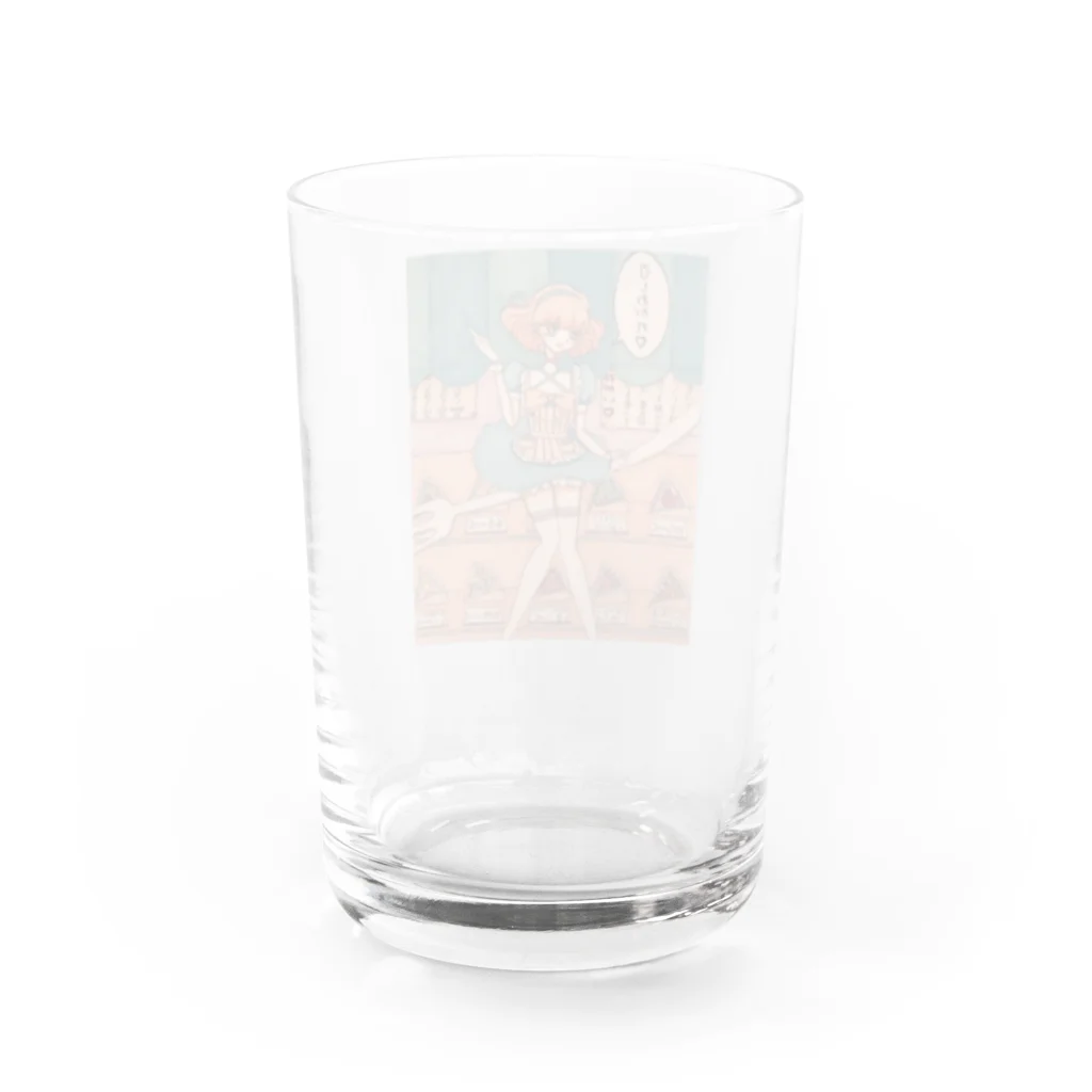 メルヘン倶楽部のレトロなクレープ屋さんの看板娘 Water Glass :back