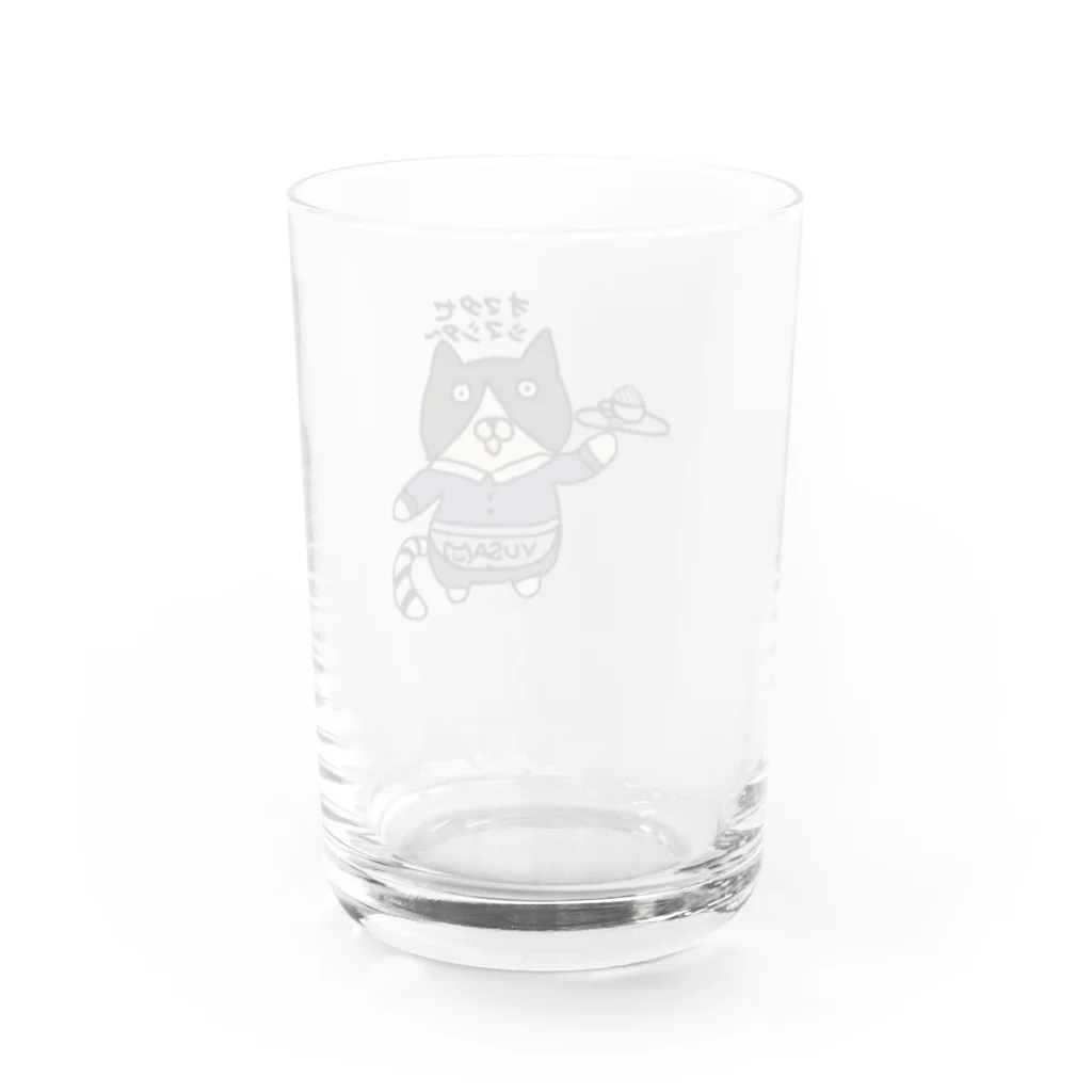 vusaNeko0530のカフェウェイトレスねこ Water Glass :back