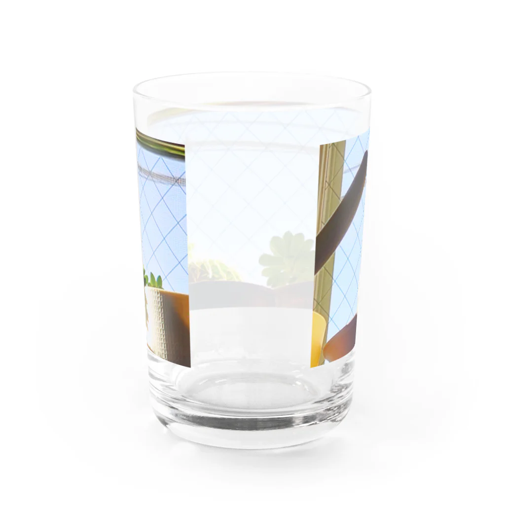 松砂丸商店の白文鳥のチマフミ Water Glass :back