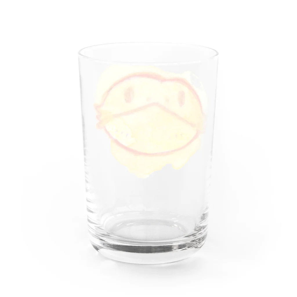 sakanamiのフトアゴbaby - orange Water Glass :back