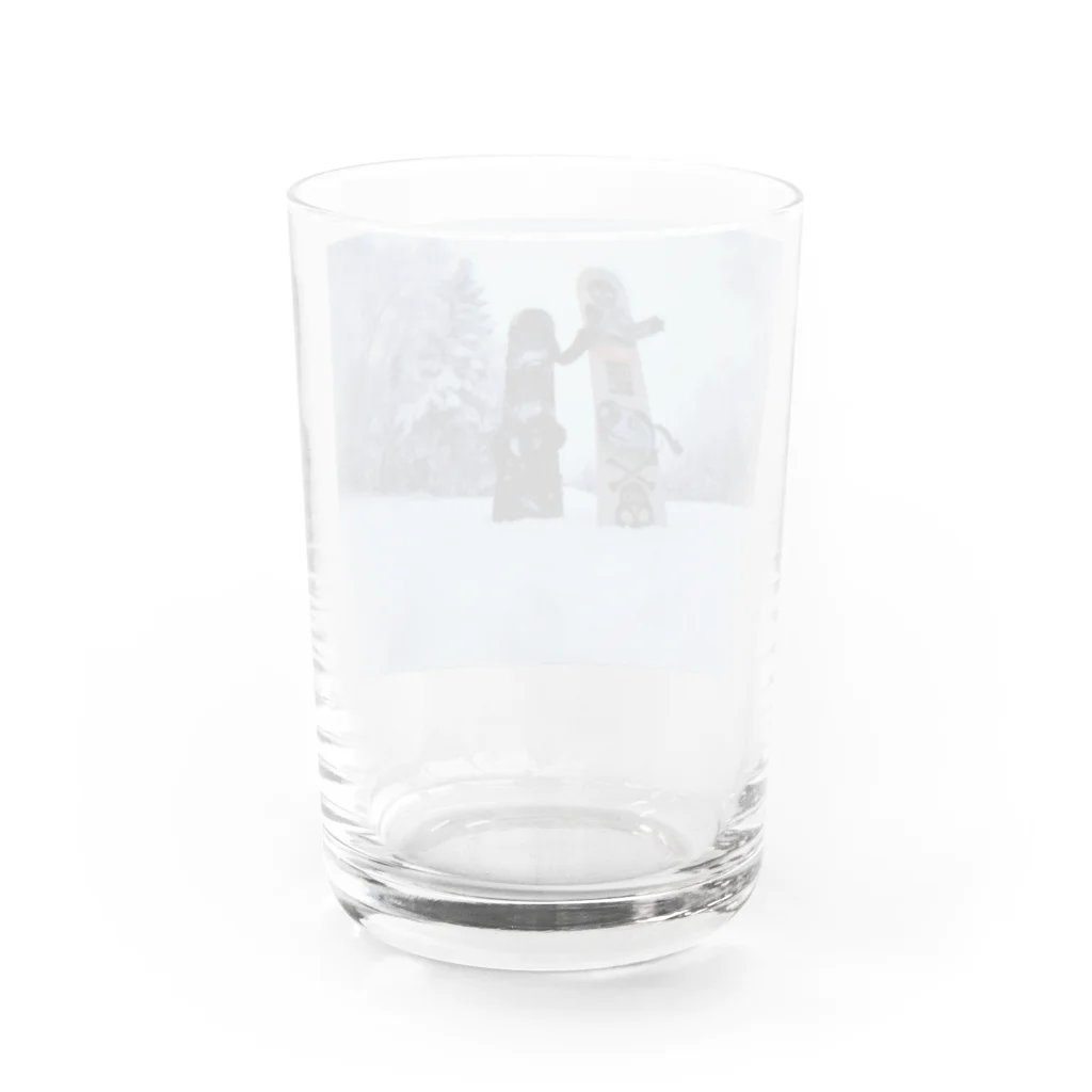 jura_iijimaのsnowboard!! Water Glass :back