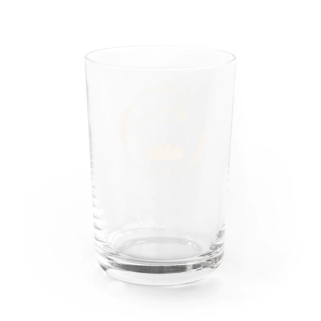 It is Tomfy here.のカピバラベーカリーロゴ Water Glass :back