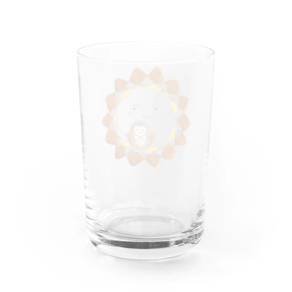 nami_asamのきかがくもよよん　ふくろう Water Glass :back