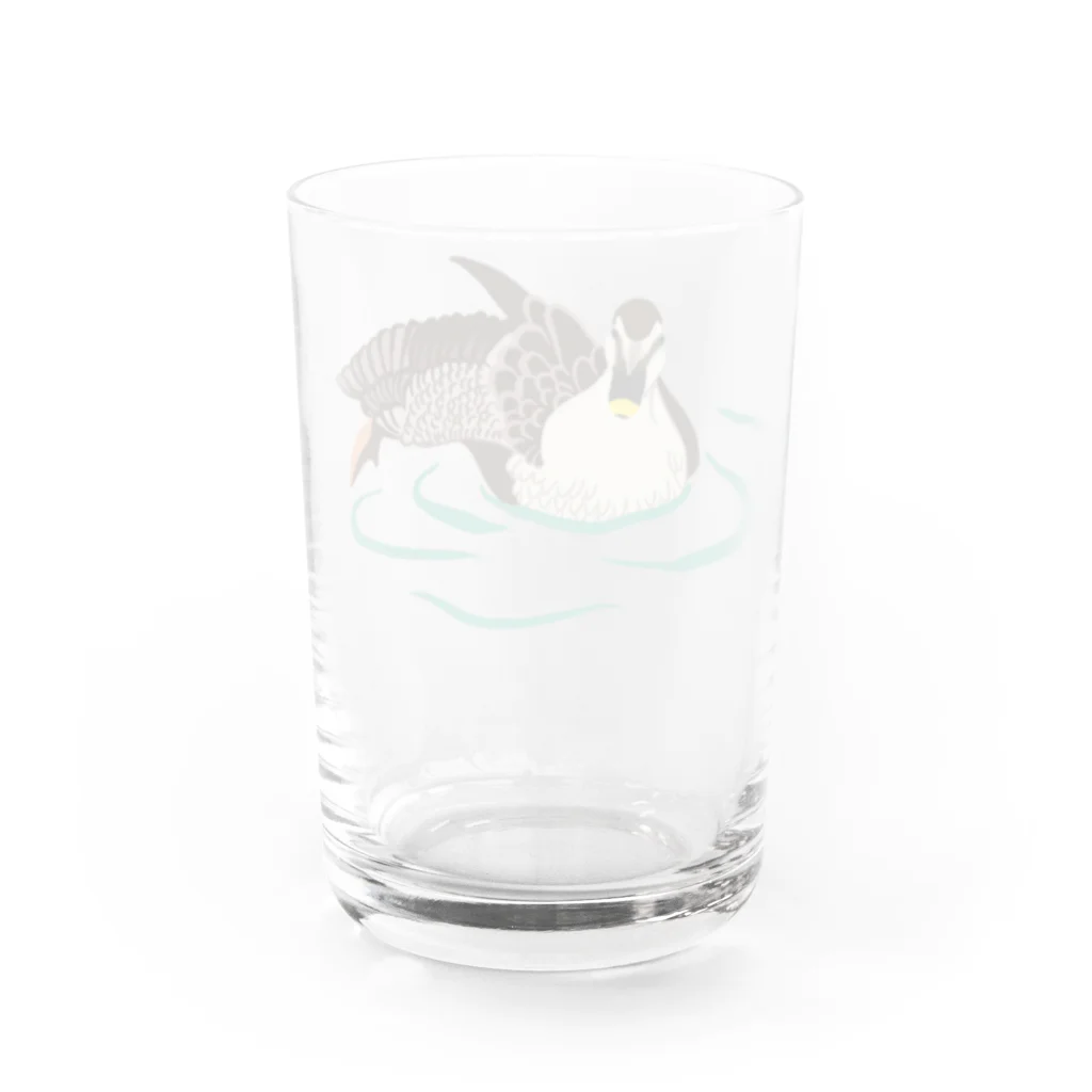 pichikuri_piのカルガモ Water Glass :back