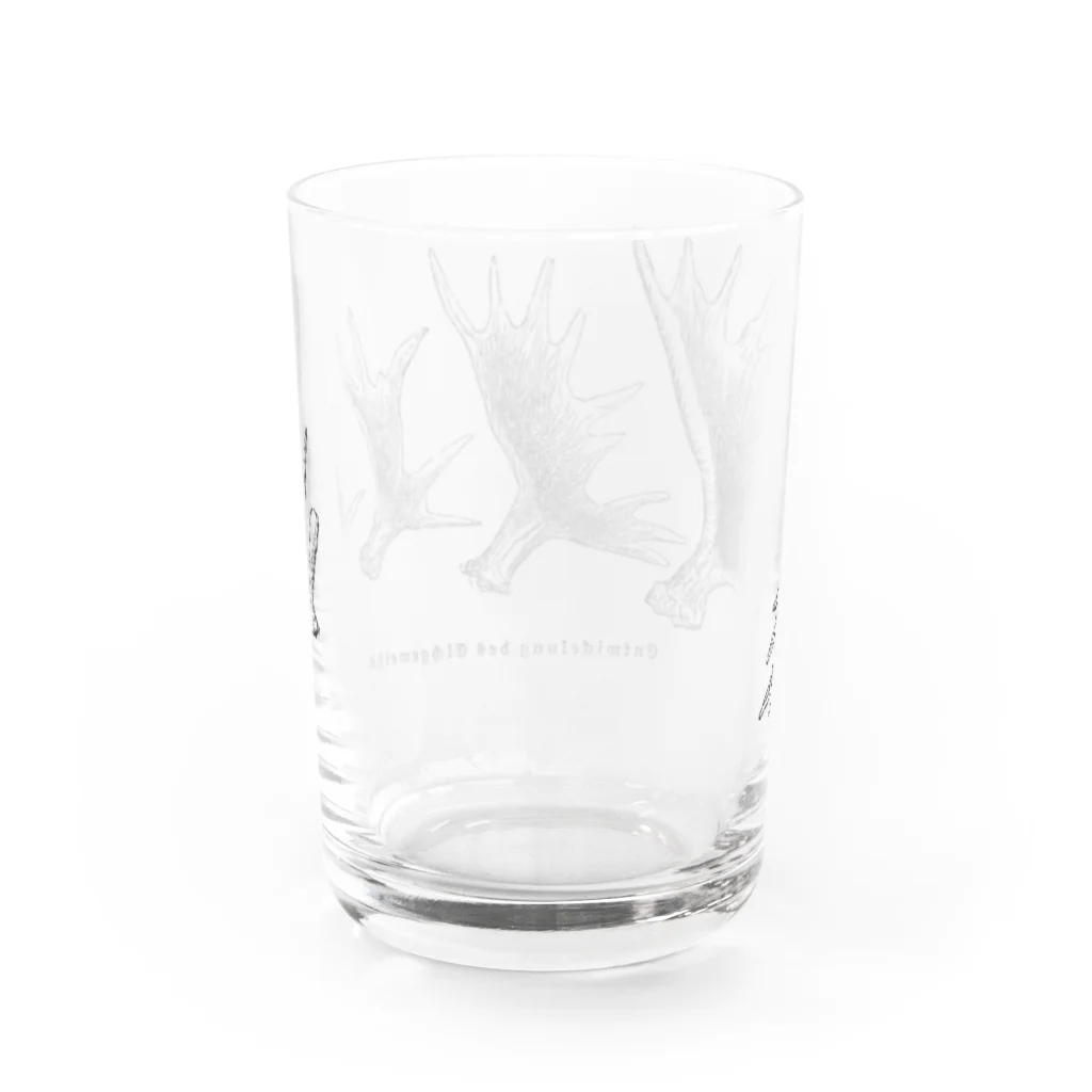 Expressgut602のヘラジカの角 Water Glass :back