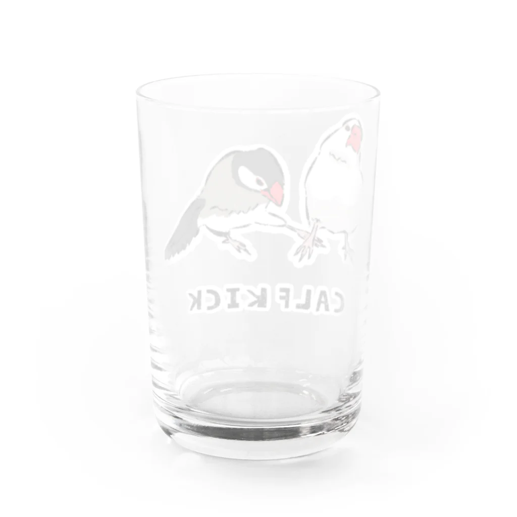 EASEの文鳥カーフキック Water Glass :back