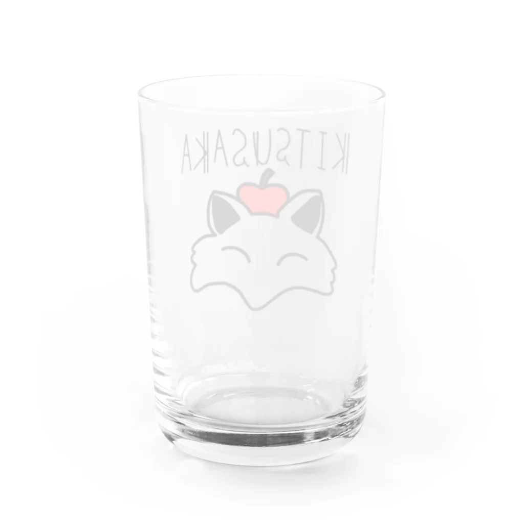 ありさかのよろずやのきつさかグッズ Water Glass :back