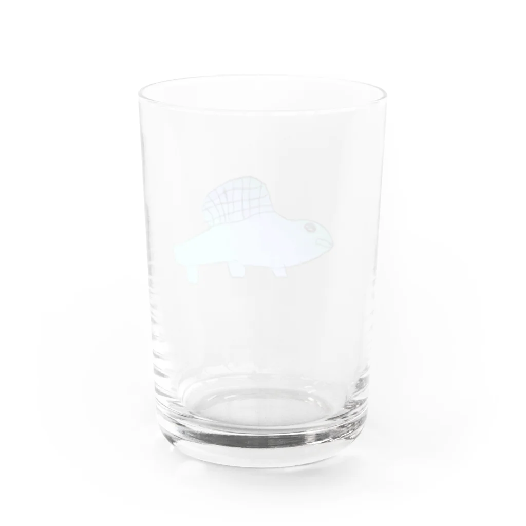 真奈美の恐竜くん Water Glass :back
