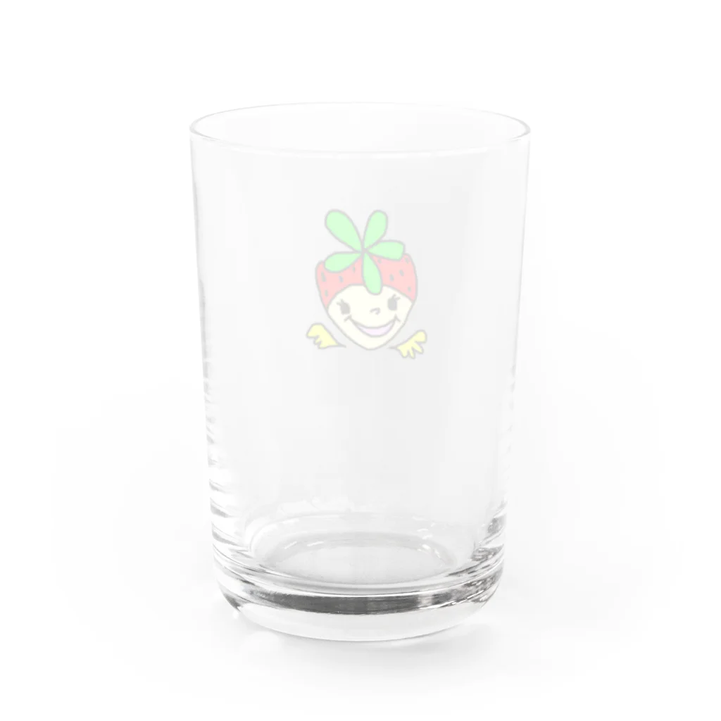 Strawberry Angelのいちごやろう Water Glass :back