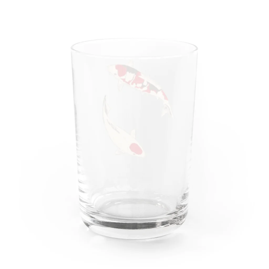 Coshi-Mild-Wildの丹頂&三色_B Water Glass :back