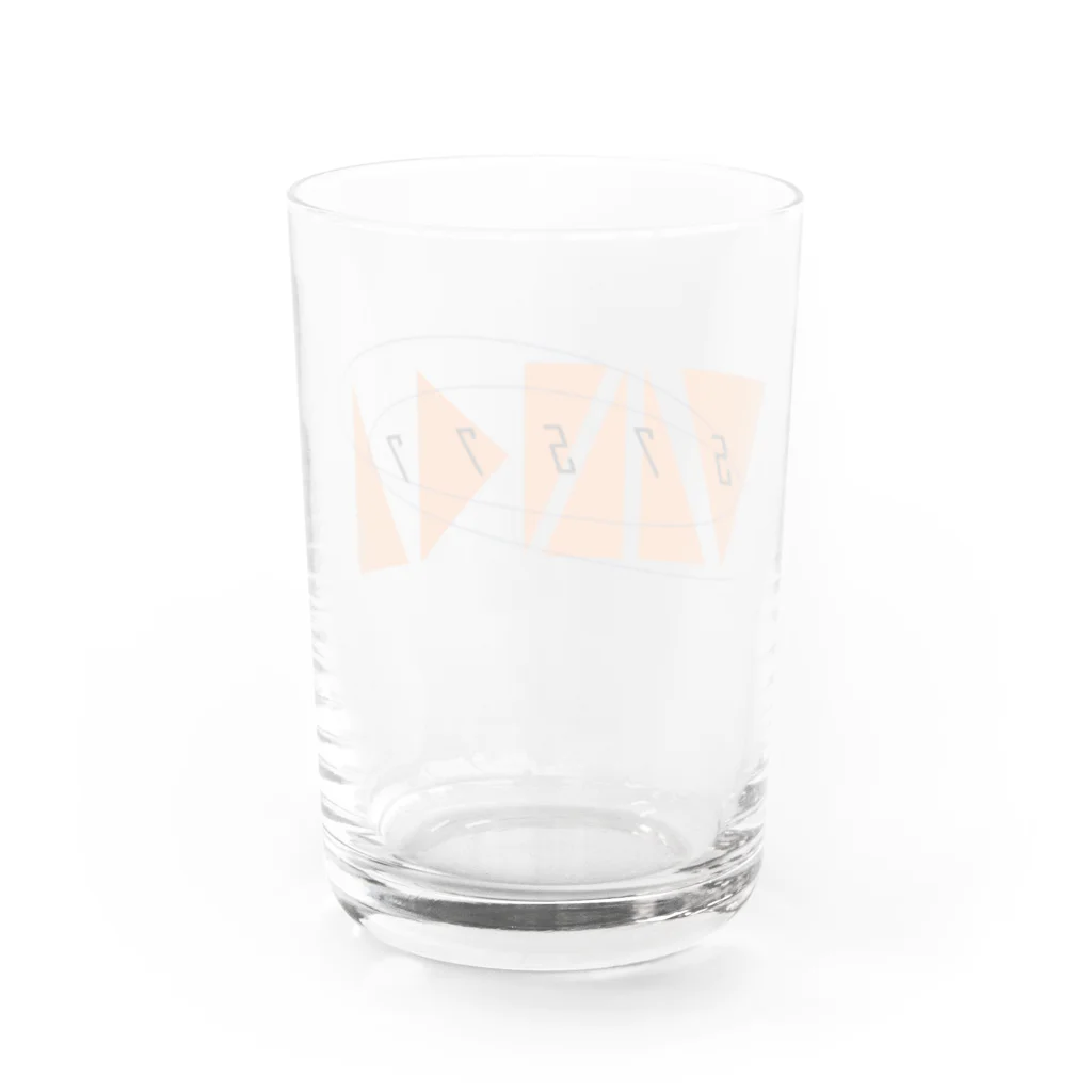 あの井のTANKAロゴ４ Water Glass :back