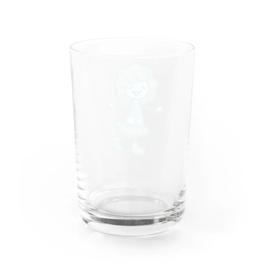 ウサネコのウェザーず＊クモリちゃん Water Glass :back