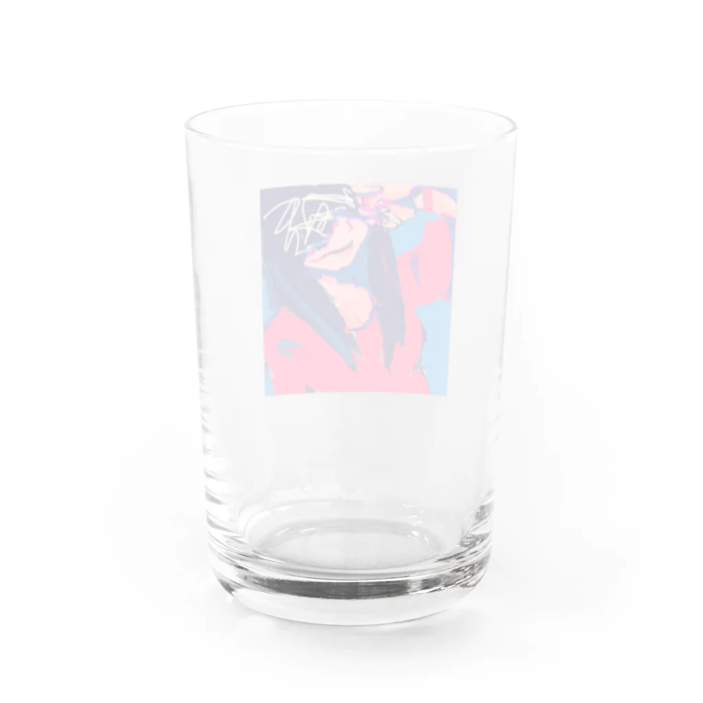 大寒波露営のThe Slit-Mouthed Woman Water Glass :back