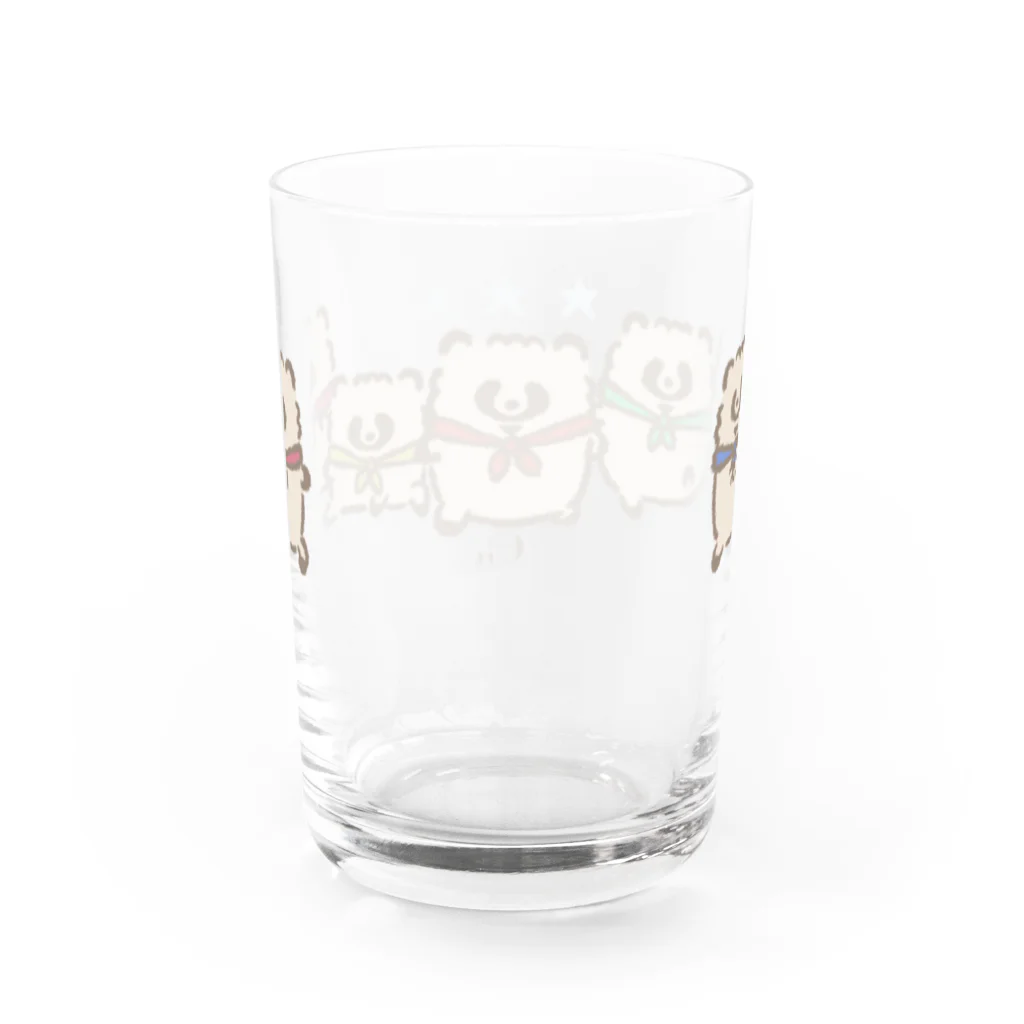 ジーナショップ(たぬき多め)のゴレンジャーたぬき Water Glass :back