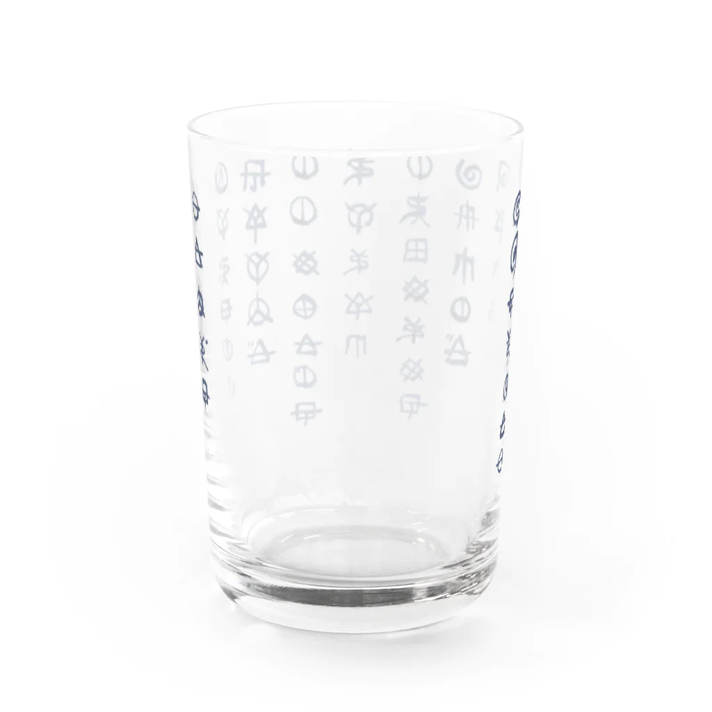 WAMI ARTのサツサつづ歌 Water Glass :back