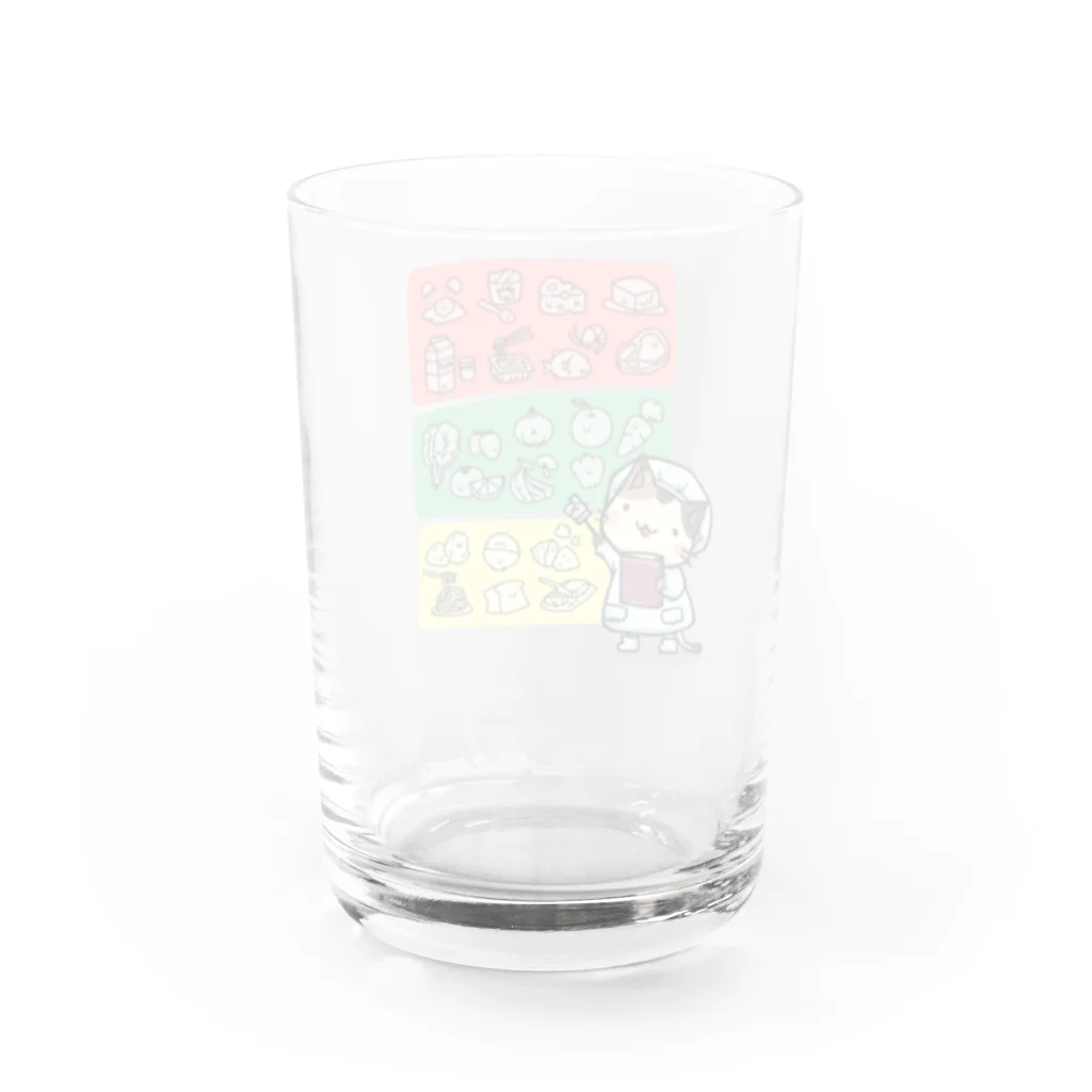 smiletaroの食育にゃんこ Water Glass :back