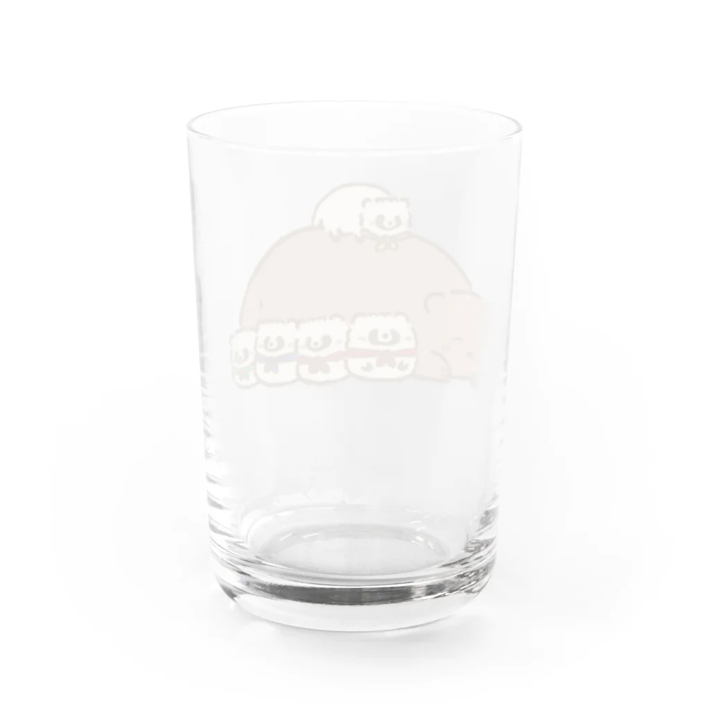 ジーナショップ(たぬき多め)のゴレンジャーたぬき2 Water Glass :back