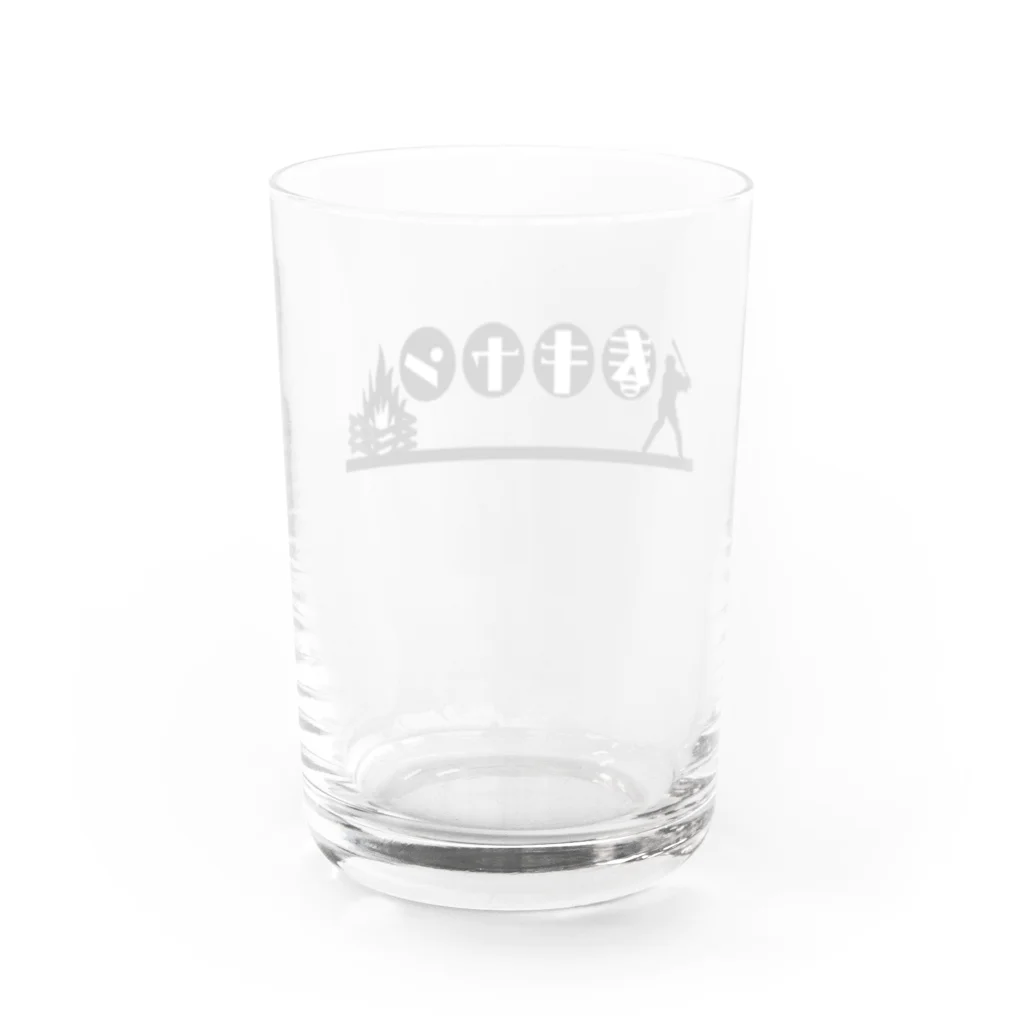 Danke Shoot Coffeeの春季キャンプ Water Glass :back