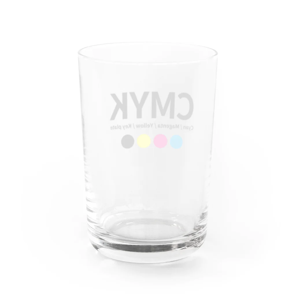 現役デザイナーが作る気ままショップのCMYKグッズ Water Glass :back