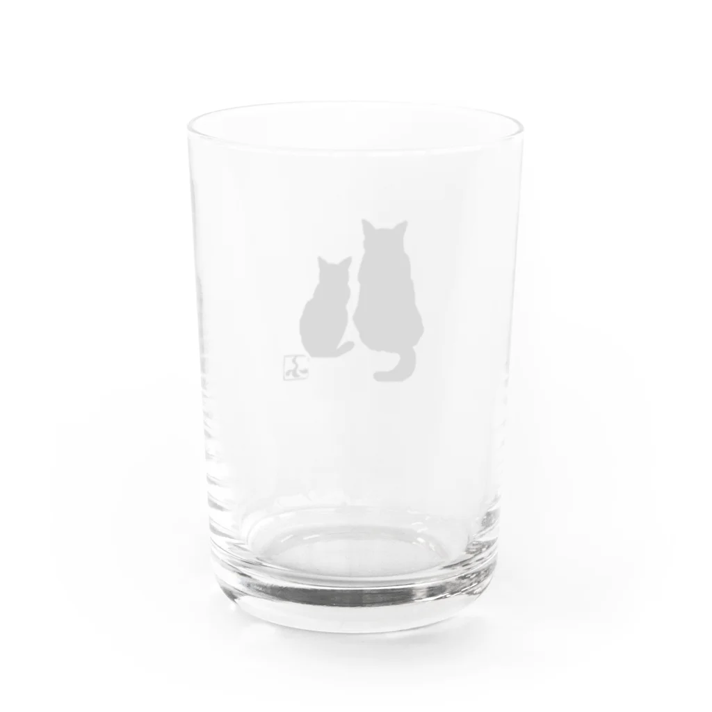 ねこ・ねこの猫影 Water Glass :back