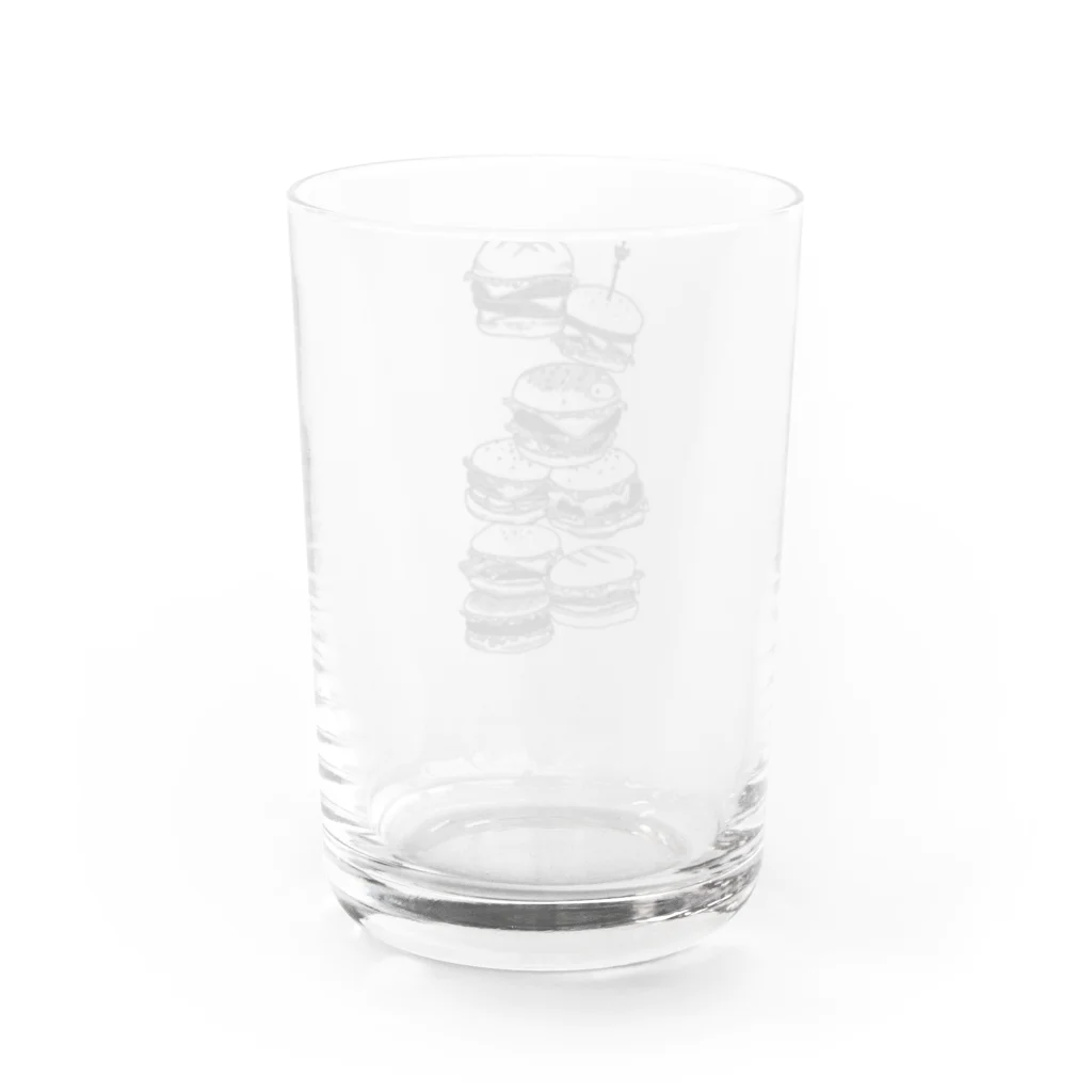 hacoのhamburger Water Glass :back