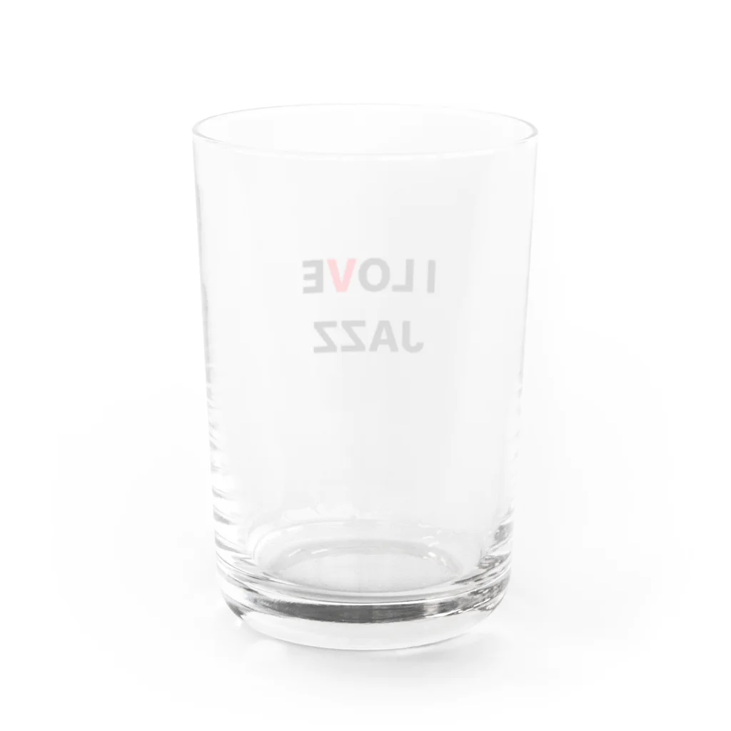 phot&type のI LOVE JAZZ Water Glass :back