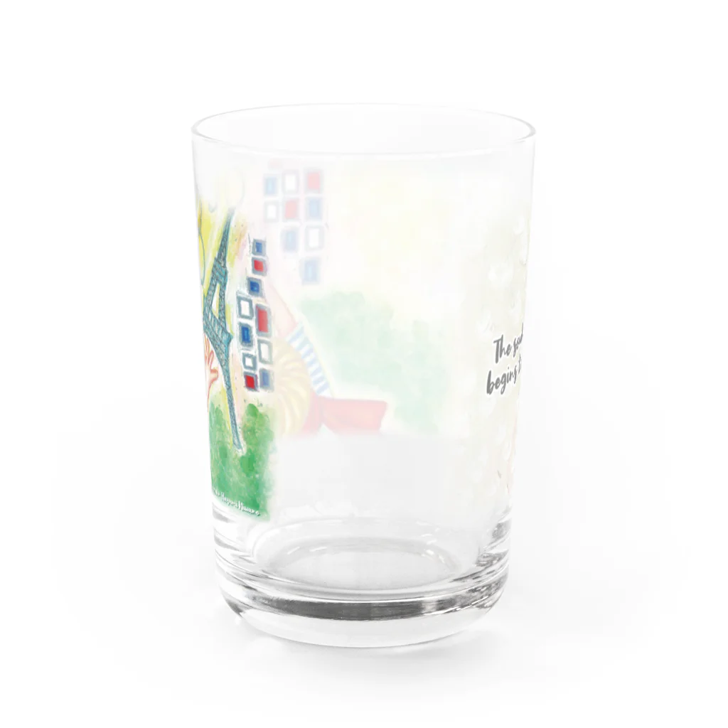 hal+ Harumi Niwanoのパリの春 Water Glass :back