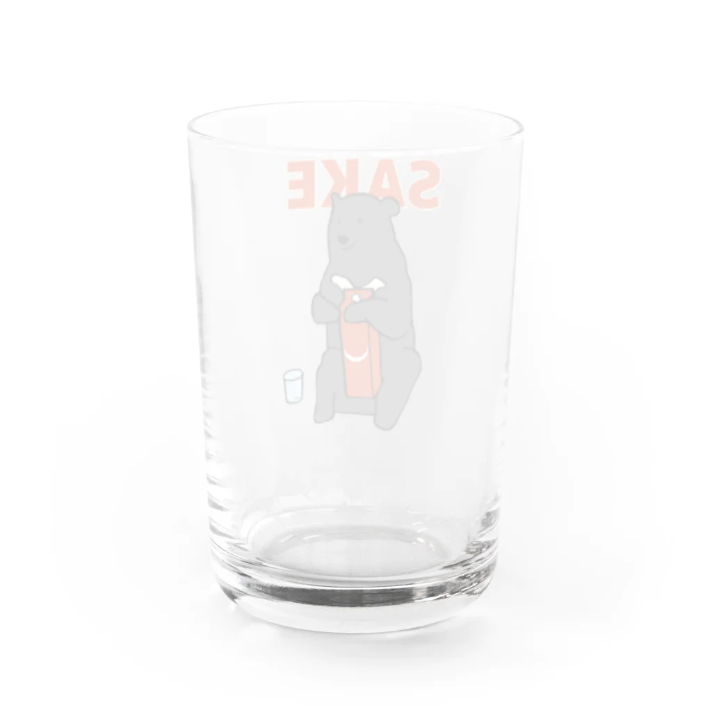 カモシカ亭のツキノワグマと日本酒 Water Glass :back