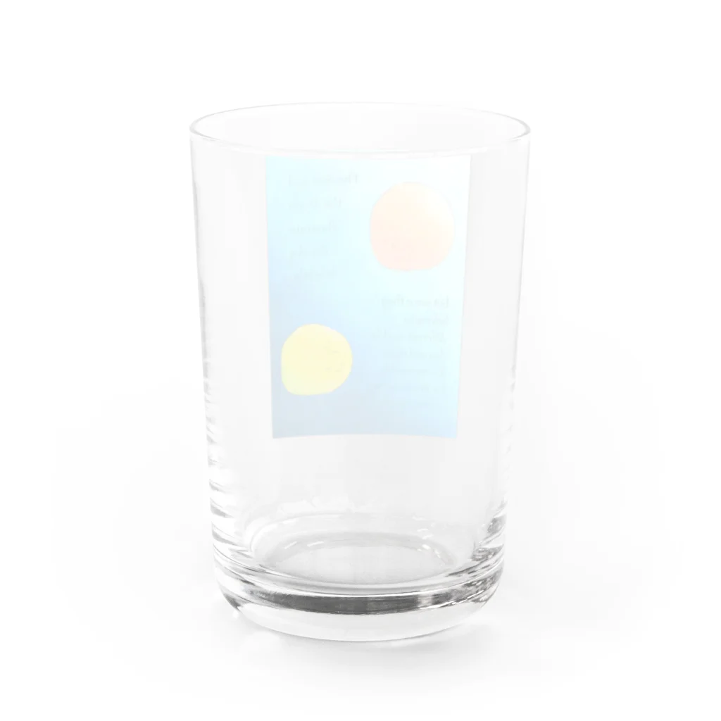 スタコラ。の太陽と月 Water Glass :back