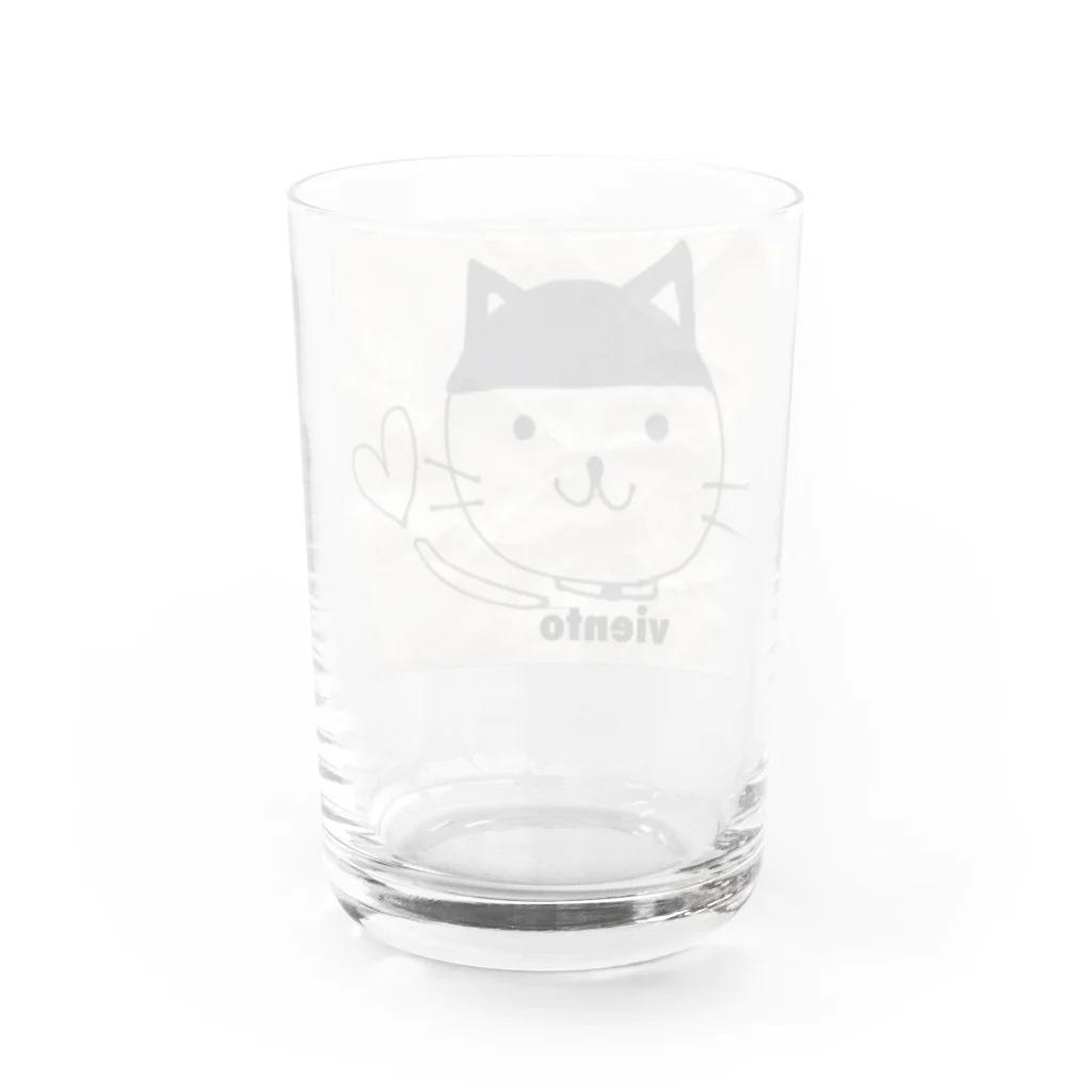 vientoのviento catぱっつん Water Glass :back