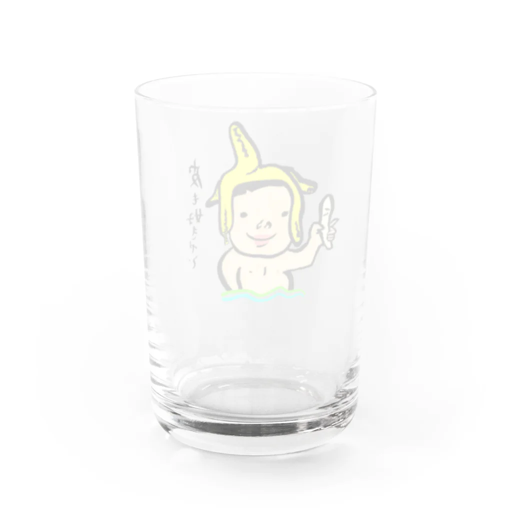 Mother Catのバナナっ子 Water Glass :back