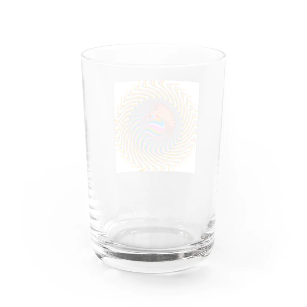 beavermoonのフラワー Water Glass :back