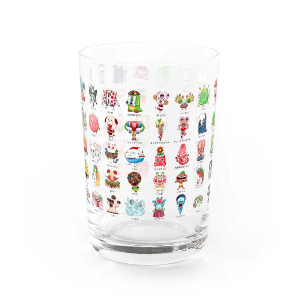 ハートフルやまだのキモかわモンスターズ第1世代＋第2世代 Water Glass :back