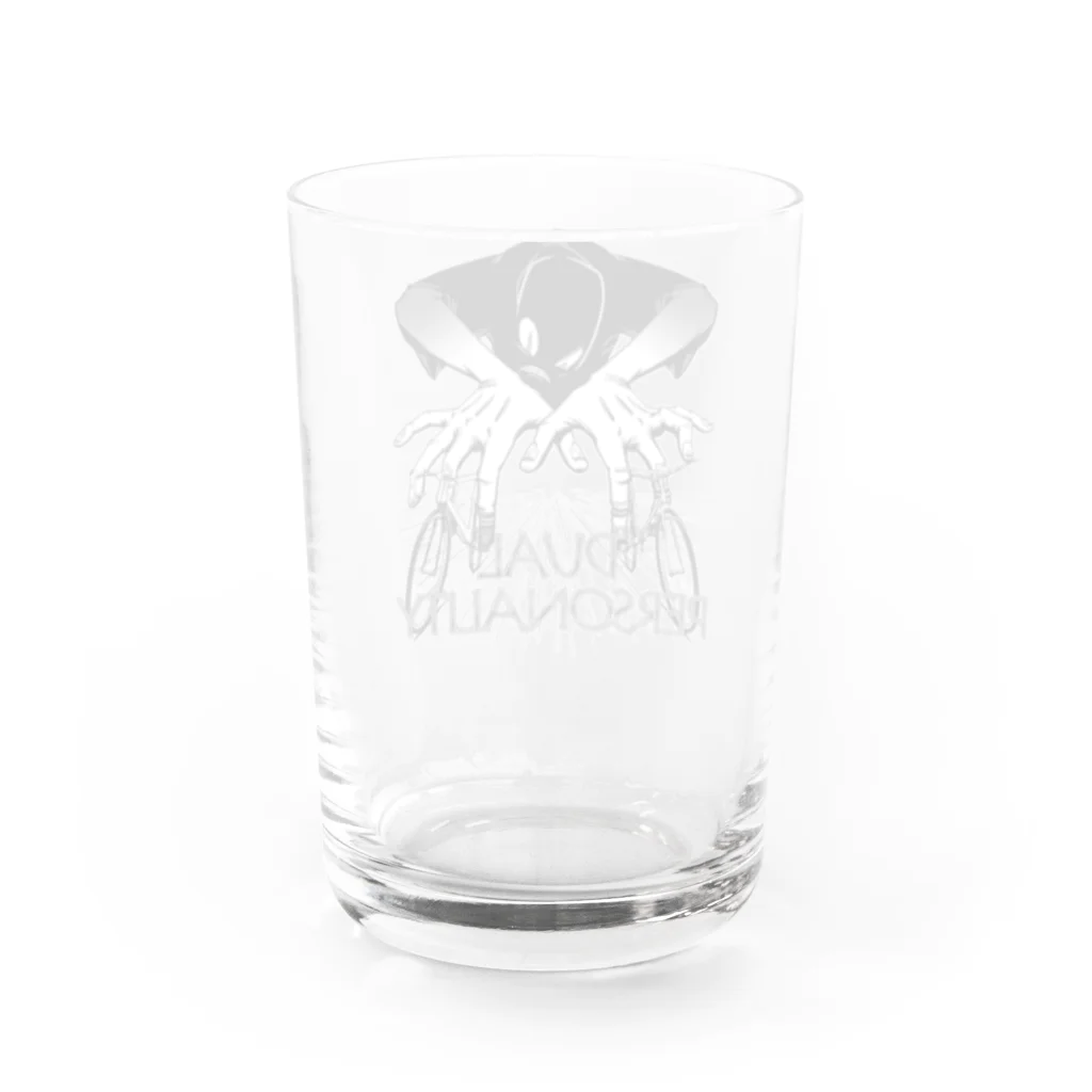 nidan-illustrationの"DUAL PERSONALITY"(B&W) #1 Water Glass :back