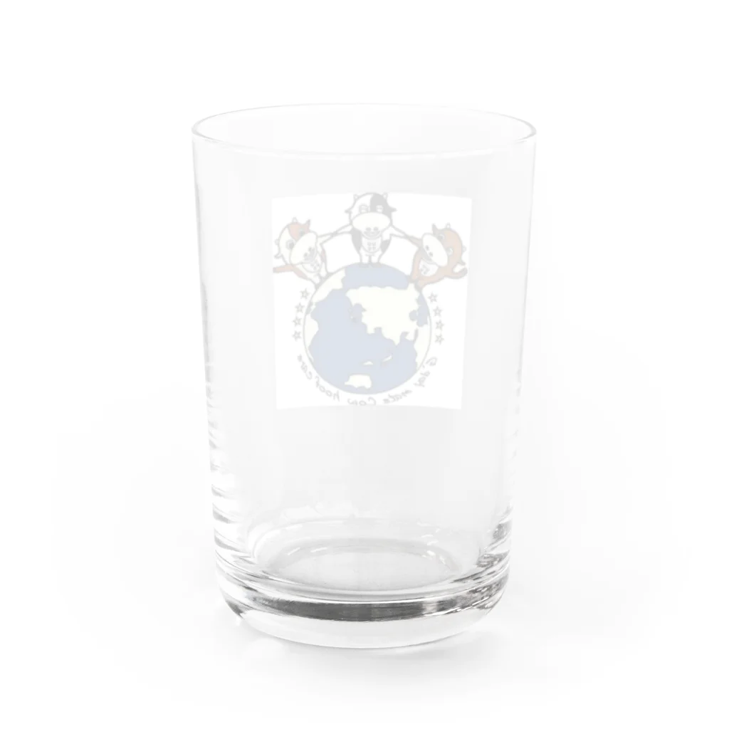 グッデイCOW のワールドカウ Water Glass :back