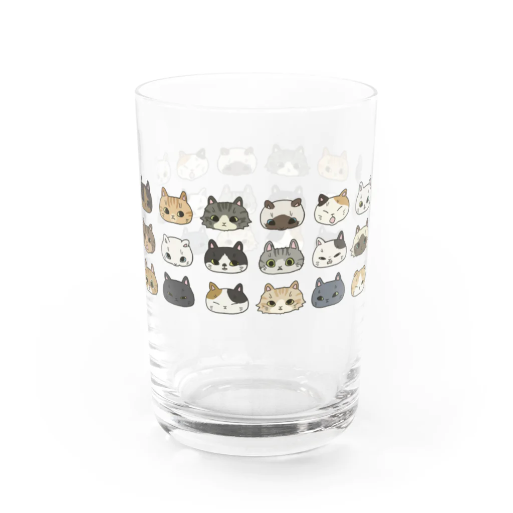 nodokaのねこたくさんグラス Water Glass :back