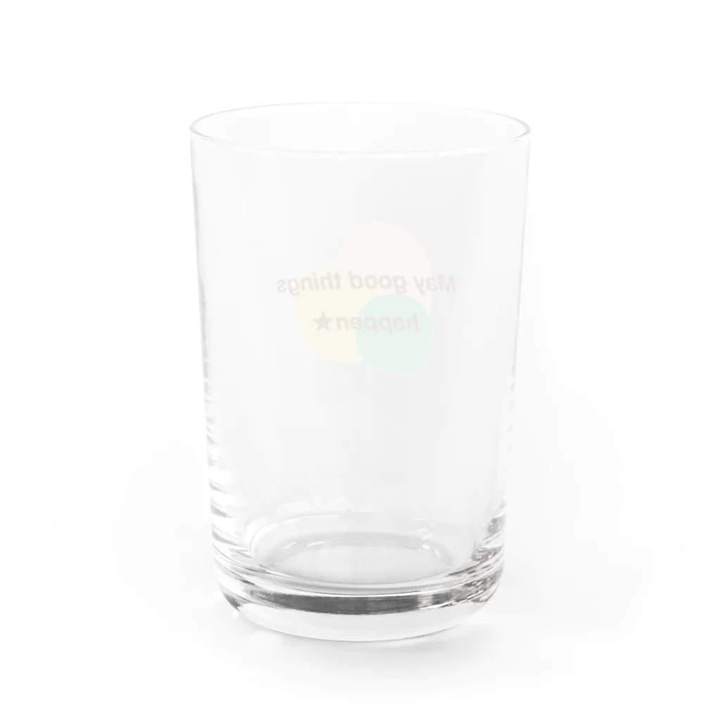 Reliance のMay good things happen★ Water Glass :back