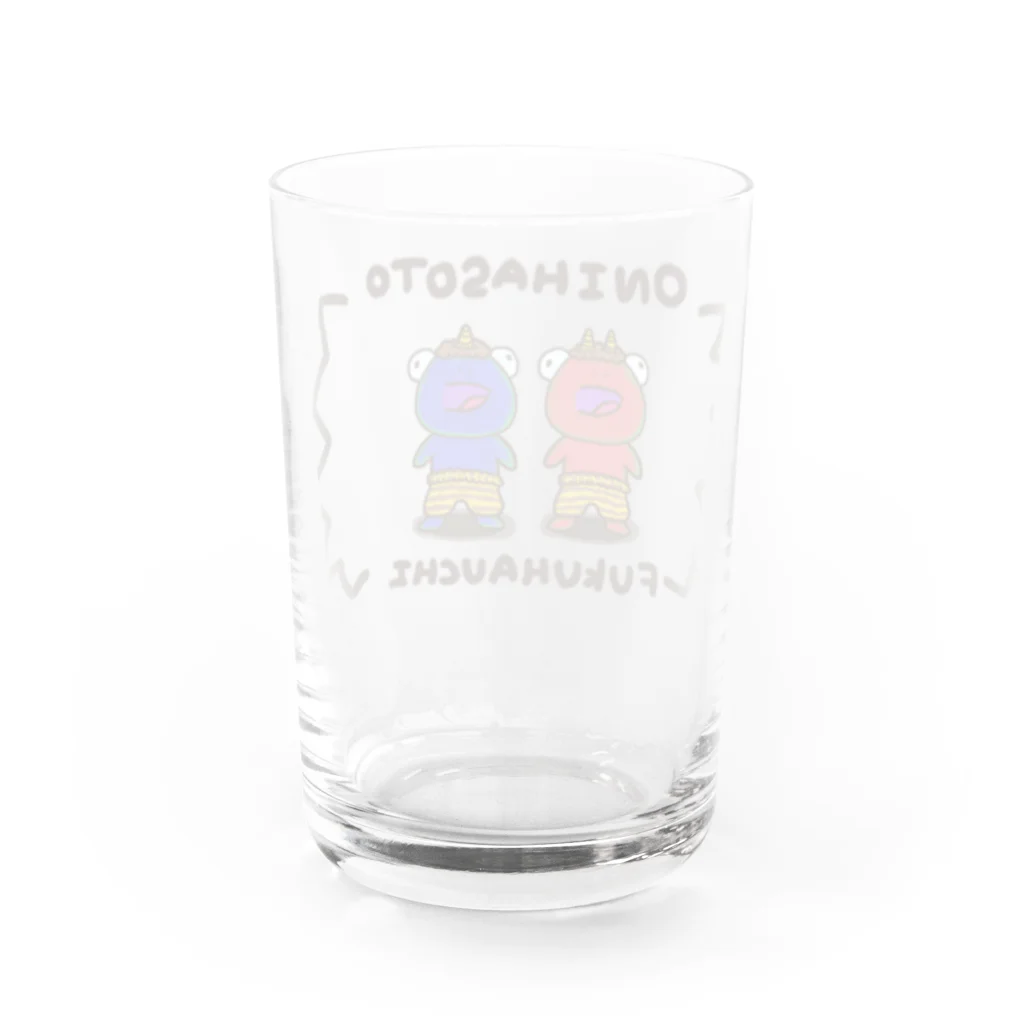 しとらすみいのかえるくん。せつぶん Water Glass :back