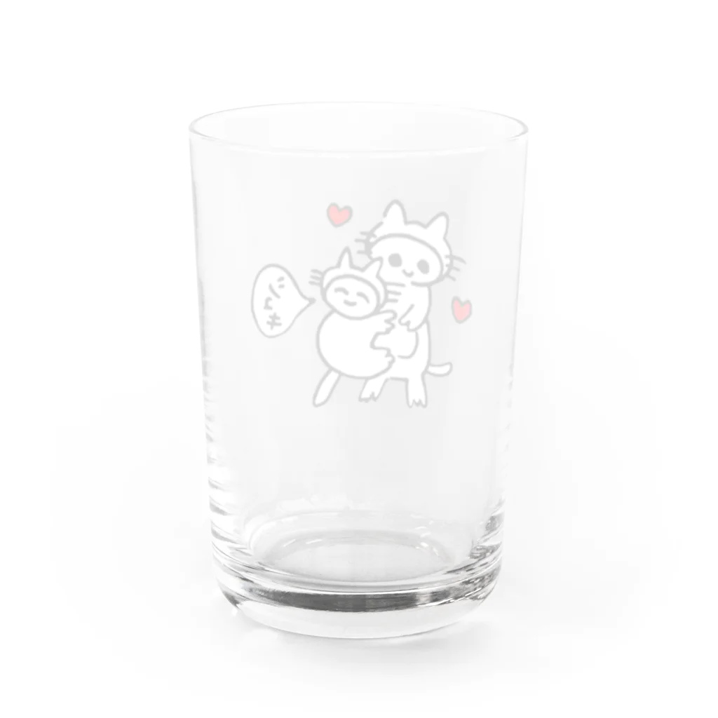 着ぐるみねこの着ぐるみねこ Water Glass :back