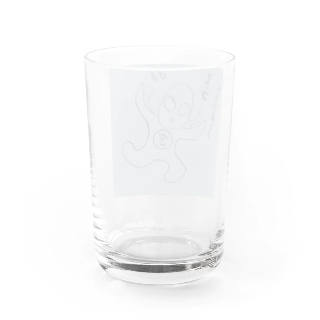 らくがき屋みやこのお友だちの山田くん Water Glass :back