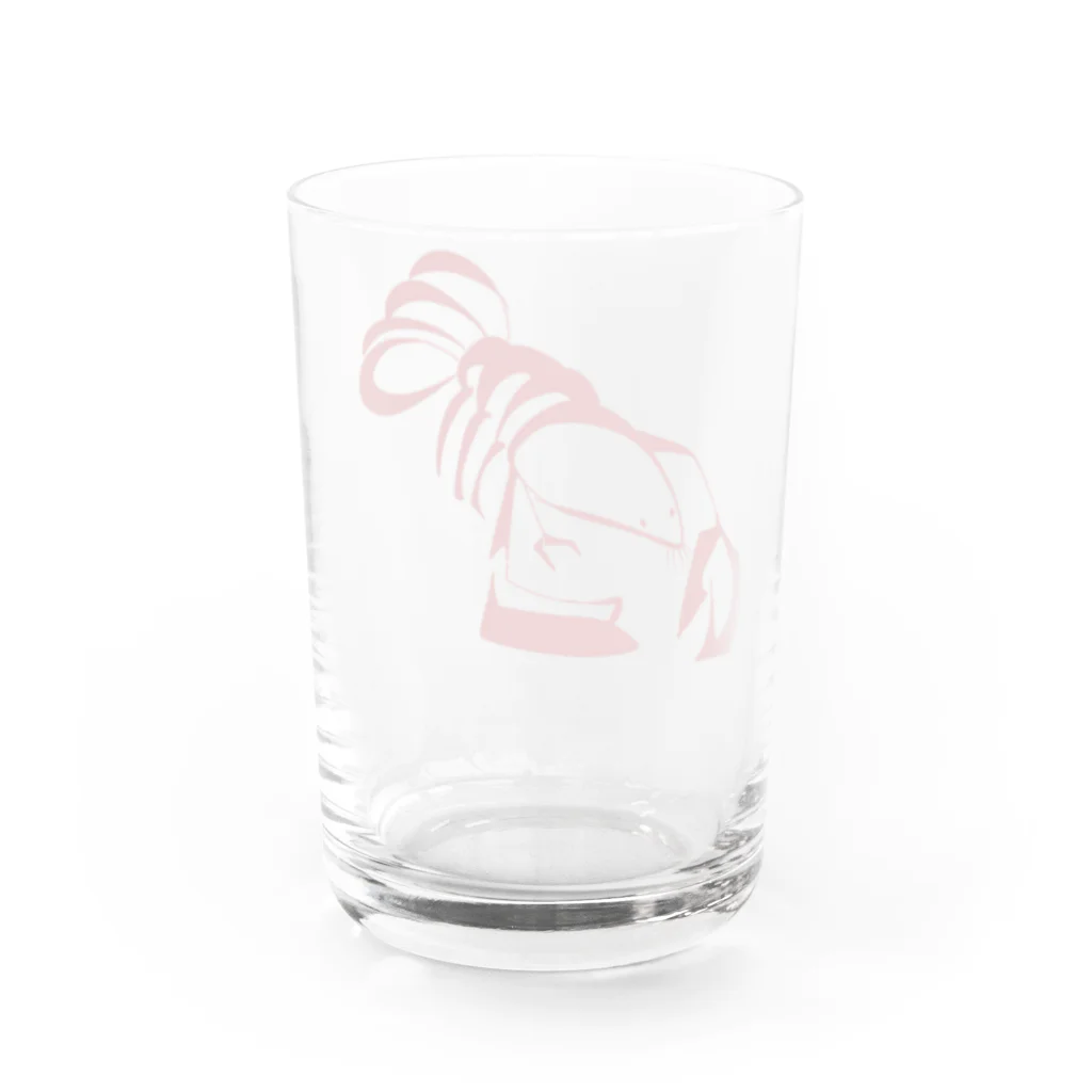 びあーのザリガニちゃん Water Glass :back