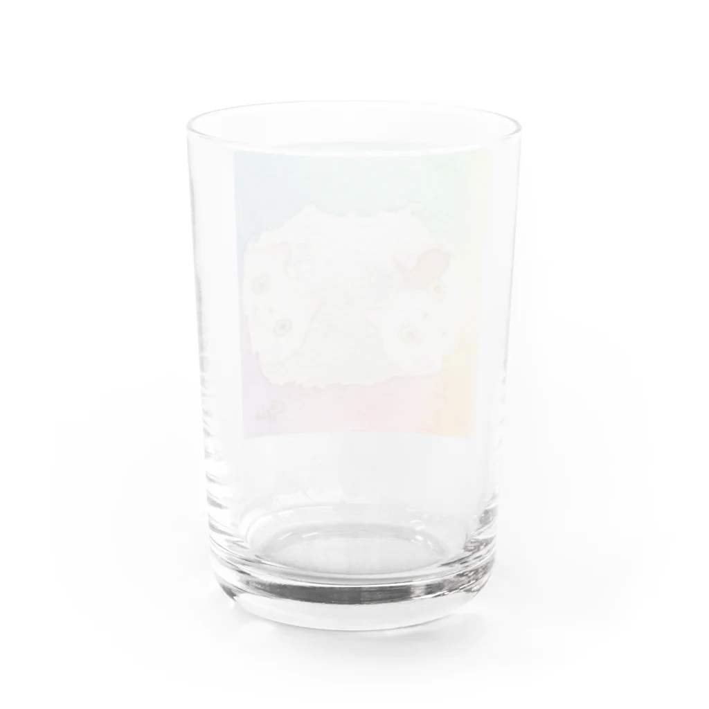 Link∞artのぴょっこり猫さん Water Glass :back