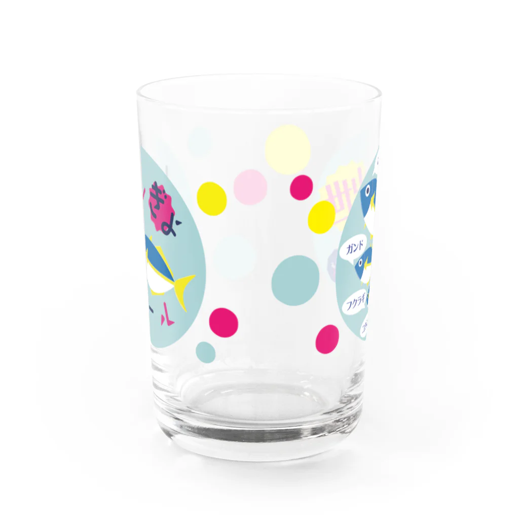 【公式】ゆるスポーツオンラインストアのハンぎょボールグッズ Water Glass :back