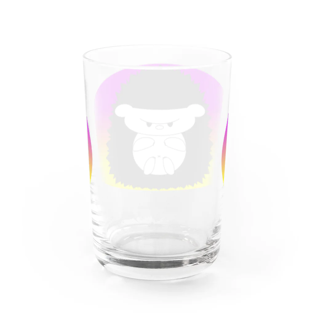 HarikoHarioの警戒するハリネズミ Water Glass :back